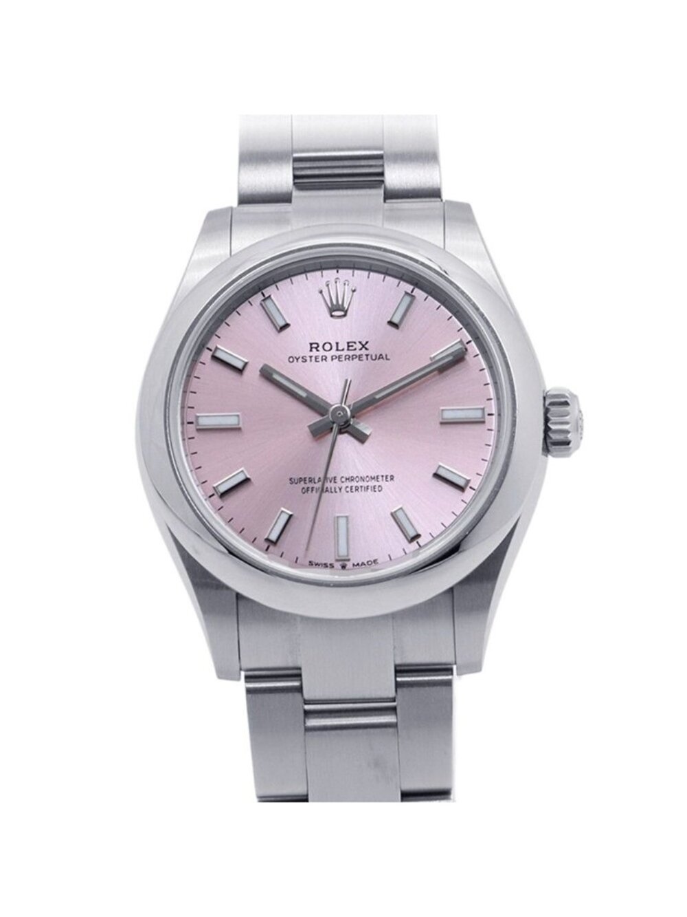 Rolex Oyster Perpetual 31 Roulette Watch Pink Dial